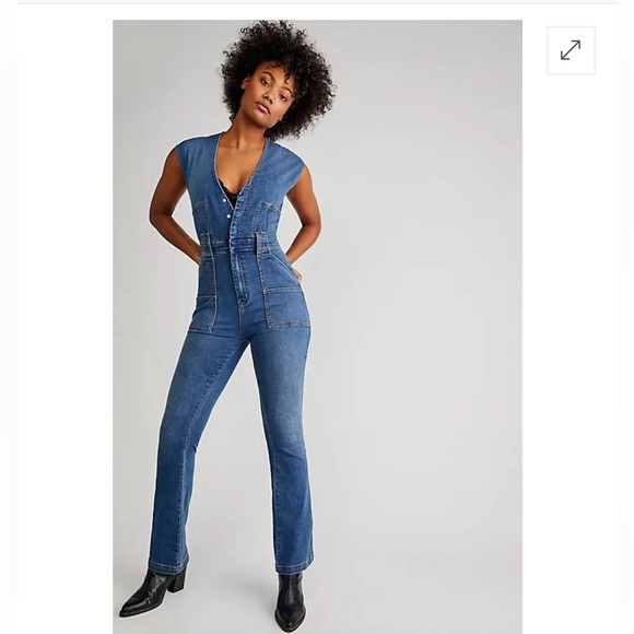 Free People Pants & Jumpsuits Free People Crvy Hyde Park Jumpsuit